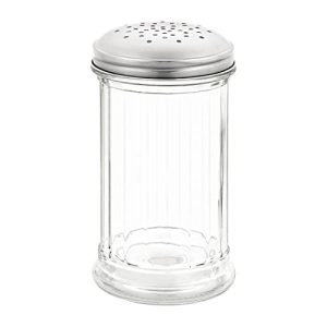 Nalewka do cukru z wieloma otworami szklanymi i pojemnikiem ze stali nierdzewnej 4 x 140 70 mm Nalewka do cukru z wieloma otworami szklanymi i pojemnikiem ze stali nierdzewnej 4 x 140 70 mm