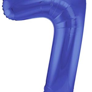 Balon foliowy, cyfra 7, 86 cm, niebieski Balon foliowy, cyfra 7, 86 cm, niebieski