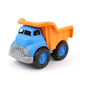 Green Toys Dump Truck Vehicle Toy, Orange/Blue, 10’X7.5’x6.75 Green Toys Dump Truck Vehicle Toy, Orange/Blue, 10’X7.5’x6.75