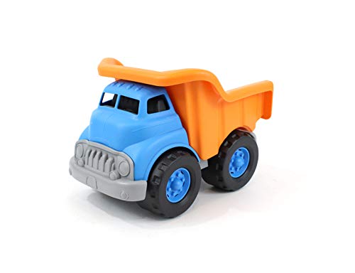 Green Toys Dump Truck Vehicle Toy, Orange/Blue, 10’X7.5’x6.75