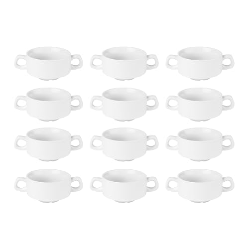 Olympia Miski do zupy z białej porcelany 300 ml / 290 x 12