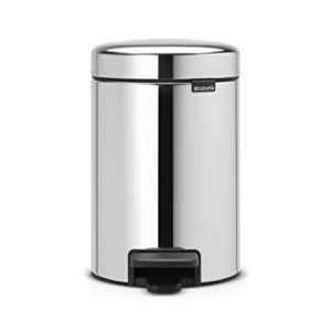 Brabantia NewIcon Kosz na Pedały 3L Śmieci do Łazienki lub Toalety Łagodnie Zamykana Pokrywa Lekka Obsługa Pedałem Wyjmowane Wewnętrzne Wiaderko Steel 17 x 24 26 cm Brabantia NewIcon Kosz na Pedały 3L Śmieci do Łazienki lub Toalety Łagodnie Zamykana Pokrywa Lekka Obsługa Pedałem Wyjmowane Wewnętrzne Wiaderko Steel 17 x 24 26 cm