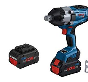 Bosch Professional system 18V: akumulatorowy klucz udarowy BITURBO GDS 18V 1050 H (2 akumulatory ProCORE18V 5.5Ah, szybka ładowarka GAL 1880 CV, zaczep do drabiny, walizka L BOXX) Bosch Professional system 18V: akumulatorowy klucz udarowy BITURBO GDS 18V 1050 H (2 akumulatory ProCORE18V 5.5Ah, szybka ładowarka GAL 1880 CV, zaczep do drabiny, walizka L BOXX)