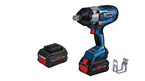 Bosch Professional system 18V: akumulatorowy klucz udarowy BITURBO GDS 18V 1050 H (2 akumulatory ProCORE18V 5.5Ah, szybka ładowarka GAL 1880 CV, zaczep do drabiny, walizka L BOXX) Bosch Professional system 18V: akumulatorowy klucz udarowy BITURBO GDS 18V 1050 H (2 akumulatory ProCORE18V 5.5Ah, szybka ładowarka GAL 1880 CV, zaczep do drabiny, walizka L BOXX)