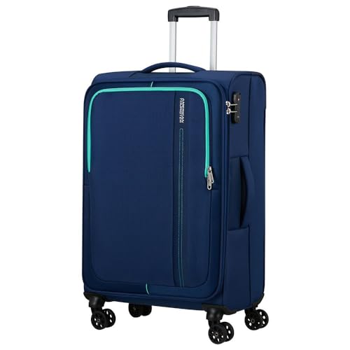 American Tourister Sea Seeker Spinner M, walizka, 68 cm, 61 l, niebieski (Combat Navy), M (68 cm L), Walizki i wózki