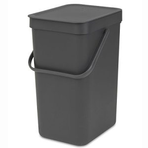 Brabantia Sort & Go Kosz na Śmieci 16 L Szary Stay Open Brabantia Sort & Go Kosz na Śmieci 16 L Szary Stay Open