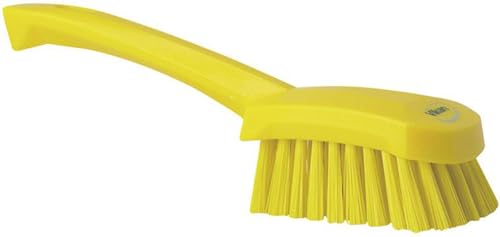 Vikan 41927 Stiff Washing/Scrubbing Hand Brush, Short Handle, 270 mm (pomarańczowy) - obrazek 1