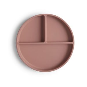 Mushie Silikonowy trójdzielny talerzyk z przyssawką Mushie Silikonowy trójdzielny talerzyk z przyssawką