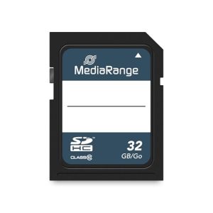 MediaRange SDHC karta pamięci 32 GB prędkość klasy 10, odczytu do 45 MB/s, zewnętrzna pamięć danych mobilnych urządzeń końcowych, takich jak aparaty cyfrowe lub smartfony