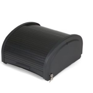 Rubbermaid Commercial Products Executive Series Preassembled Locking Security Hood, Black, Utility Cart Accessories, Compatible with Cleaning Carts Rubbermaid Commercial Products Executive Series Preassembled Locking Security Hood, Black, Utility Cart Accessories, Compatible with Cleaning Carts
