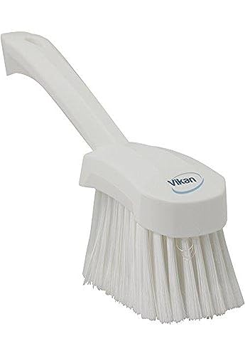 Vikan 41945 Soft/Split Bristles, Washing/Sweeping, Hand Brush, Short Handle, 270 mm (biały) - obrazek 1