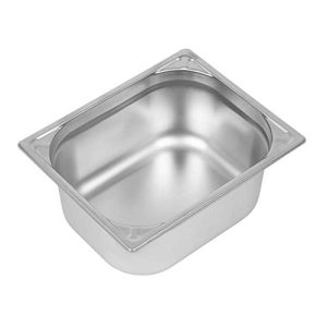 Vogue DW440 304 stal nierdzewna wytrzymała patelnia gastronomiczna 1/2, pojemność 9 l, 150 mm x 265 325 mm, srebrna Vogue DW440 304 stal nierdzewna wytrzymała patelnia gastronomiczna 1/2, pojemność 9 l, 150 mm x 265 325 mm, srebrna