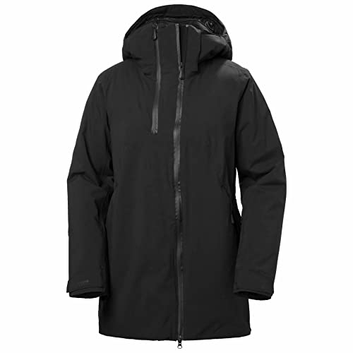 Helly Hansen W Nora długa kurtka izolowana damska czarna Helly Hansen W Nora długa kurtka izolowana damska czarna