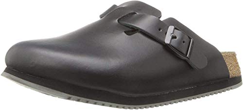 BIRKENSTOCK Boston Super Grip czarne sandały chodaki chodaki, czarny, 46 EU BIRKENSTOCK Boston Super Grip czarne sandały chodaki chodaki, czarny, 46 EU