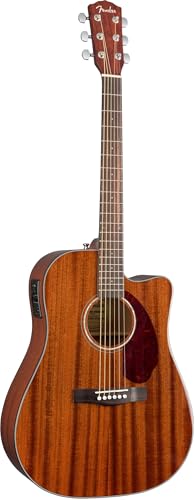 Fender CD 140SCE Dreadnought gitara elektroakustyczna, mahoń, łącznie z twardą obudową - obrazek 1