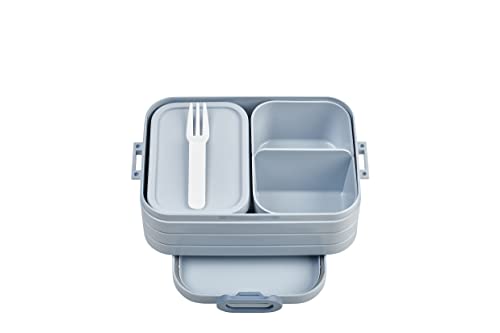 Mepal Take A Break Zestaw Średnich Pudełek Bento na Lunch, Pudełko Kanapki, Małe Przekąski i Resztki, 900 Ml, Niebieski (Nordic Blue) Mepal Take A Break Zestaw Średnich Pudełek Bento na Lunch, Pudełko Kanapki, Małe Przekąski i Resztki, 900 Ml, Niebieski (Nordic Blue)