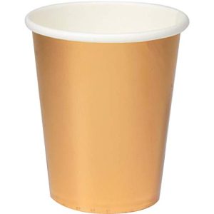 Folat Kubki metaliczne w kolorze różowo złotym 250 ml 8 sztuk Folat Kubki metaliczne w kolorze różowo złotym 250 ml 8 sztuk