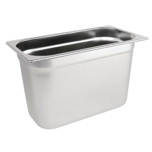 Vogue Stal nierdzewna 1/3 patelnia gastronomiczna 7,5 l / 200 mm głęboka żywność Vogue Stal nierdzewna 1/3 patelnia gastronomiczna 7,5 l / 200 mm głęboka żywność