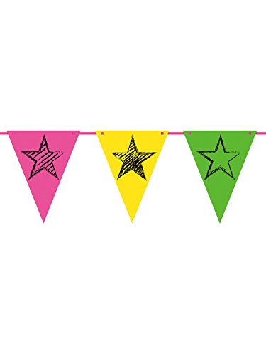 Folat Girlanda Neon Party Bunting 6 m - obrazek 1