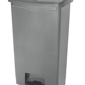 Rubbermaid Commercial Products Slim Jim Step on pojemnik na śmieci z żywicy, przód, 68 l, szary, 1883604