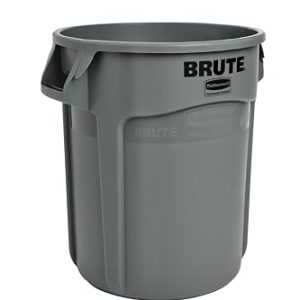 Rubbermaid Commercial Products Vented Brute okrągły pojemnik, 76 l, szary FG262000