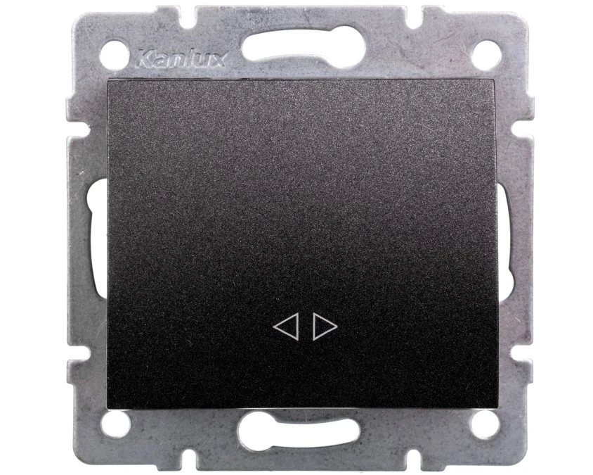 LOGI Łącznik krzyżowy śrubowy 10AX 250V grafit 021070141 25252 - obrazek 1