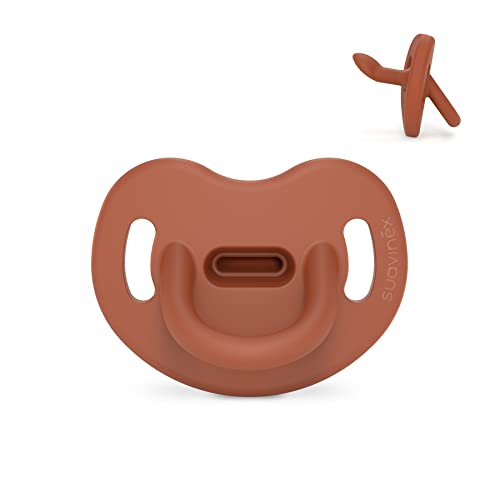 SUAVINEX Silikonowy smoczek anatomiczny SX Pro Brick 0 6M SUAVINEX Silikonowy smoczek anatomiczny SX Pro Brick 0 6M
