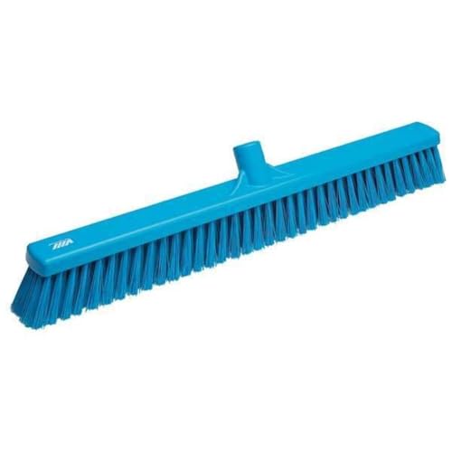 Vikan 31993 cienka głowica miotły podłogowej, blok polipropylenowy, 60 cm włosie poliestrowe, niebieski
