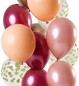 Folat Rich Ruby 30cm 12 sztuk Balony lateksowe nadają się do dekoracji imprezowych, 69375, Red combo Folat Rich Ruby 30cm 12 sztuk Balony lateksowe nadają się do dekoracji imprezowych, 69375, Red combo