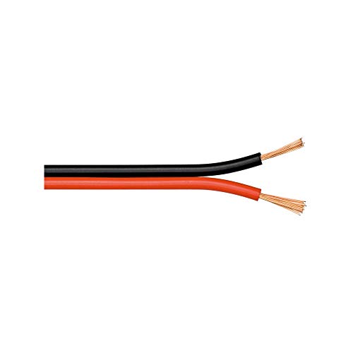 Wentronic LSK 2X2.5 kabel do głośników 100 m szpula (przekrój 2x 2,5 mm²) czerwony/czarny - obrazek 1