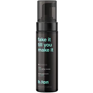 b.tan Dark Self Tanner Fake It Till You Make Szybko, 1 godzina Sunless Pianka, Bez Fałszywej Tan Smell, Dodanych Nasties, Wegańskie, Cruelty Free, 6,7 Fl Oz b.tan Dark Self Tanner Fake It Till You Make Szybko, 1 godzina Sunless Pianka, Bez Fałszywej Tan Smell, Dodanych Nasties, Wegańskie, Cruelty Free, 6,7 Fl Oz