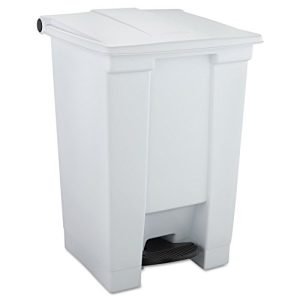 Rubbermaid Commercial Products FG614400WHT HDPE Step On pojemnik na odpady, 45,4 l, biały Rubbermaid Commercial Products FG614400WHT HDPE Step On pojemnik na odpady, 45,4 l, biały