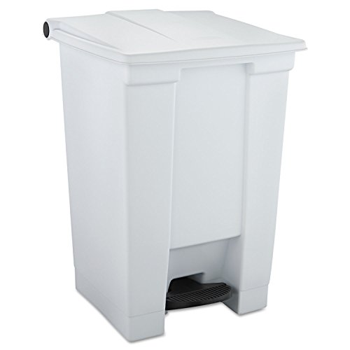 Rubbermaid Commercial Products FG614400WHT HDPE Step On pojemnik na odpady, 45,4 l, biały Rubbermaid Commercial Products FG614400WHT HDPE Step On pojemnik na odpady, 45,4 l, biały