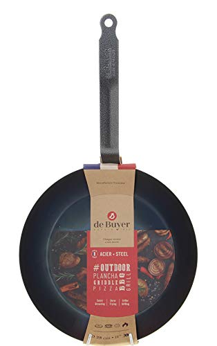 DE BUYER Patelnia Tole niebieska #Outdoor Ø 24 cm 5400.24, Bleue
