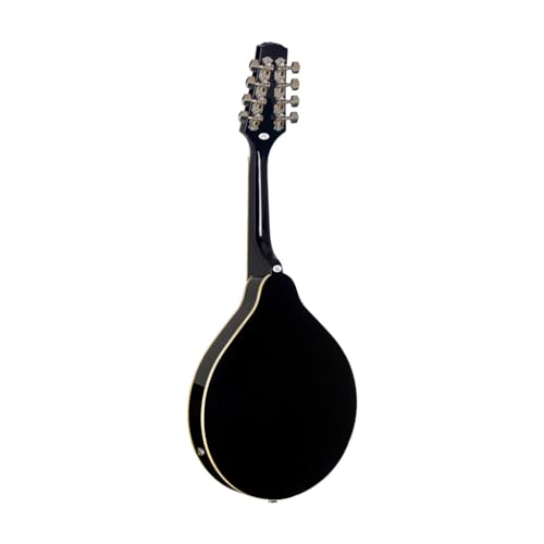 Stagg M50 E BLK elektroakustyczna bluegrass mandolina z topem NATO, czarna - obrazek 1