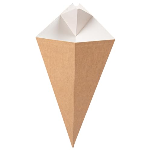 García de Pou 169,16 stożki z klapkami 250 G 275 Gsm 27 x 16 cm naturalny kraft 200 sztuk