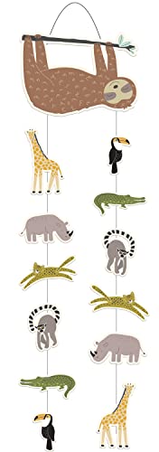 Folat 68299 Wisząca dekoracja Zoo Party 30x85 cm - obrazek 1