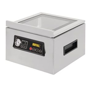 Buffalo CT014 urządzenie próżniowe z komorami cyfrowymi, stal nierdzewna, pojemność 6,5 l, wysokość 271 mm, szerokość 372 długość 423 mm Buffalo CT014 urządzenie próżniowe z komorami cyfrowymi, stal nierdzewna, pojemność 6,5 l, wysokość 271 mm, szerokość 372 długość 423 mm