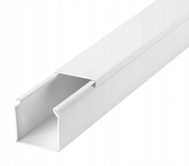 Listwa elektroinstalacyjna kanał kablowy STANDARD BKK 40x40mm korytko z pokrywą / 2 m 4/EB/KK 40x40 - obrazek 1