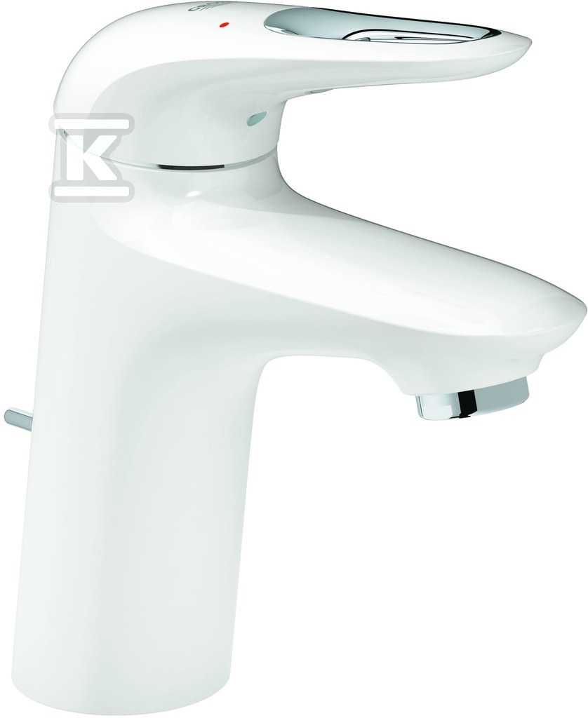 Bateria umywalkowa Grohe Eurostyle jednouchwytowa, biel alpejska, z korkiem 33558LS3 - obrazek 1