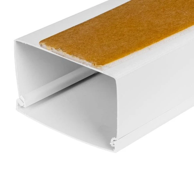 Listwa elektroinstalacyjna kanał kablowy BKK 25x16mm korytko z pokrywą i taśmą montażową 2‑stronną NEKU 2mb - obrazek 1