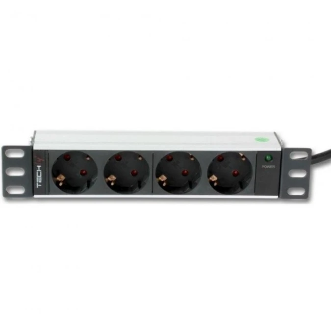 Listwa zasilająca Rack 101U 250V/16A 4X Schuko 1,8M I‑CASE M10‑4D - obrazek 1