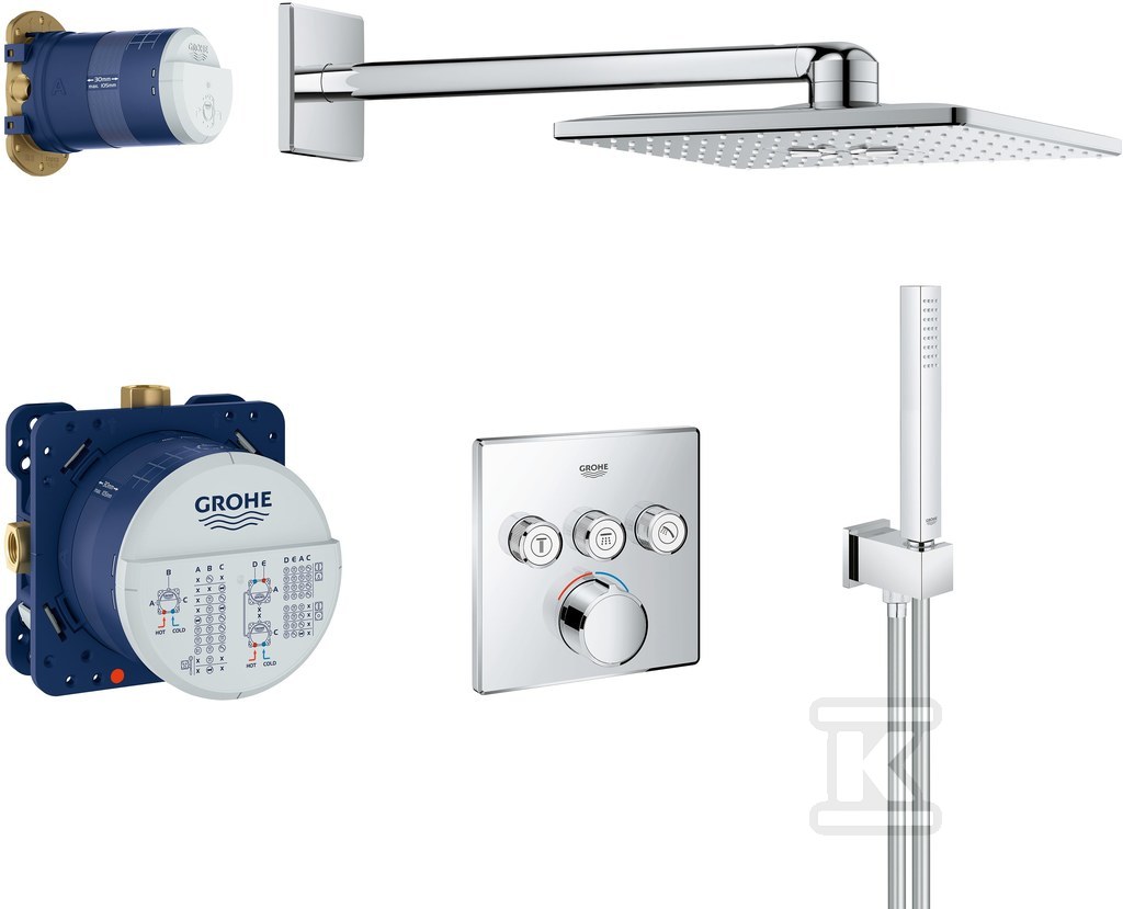Zestaw prysznicowy SmartControl podtynkowy 34712000 - obrazek 1