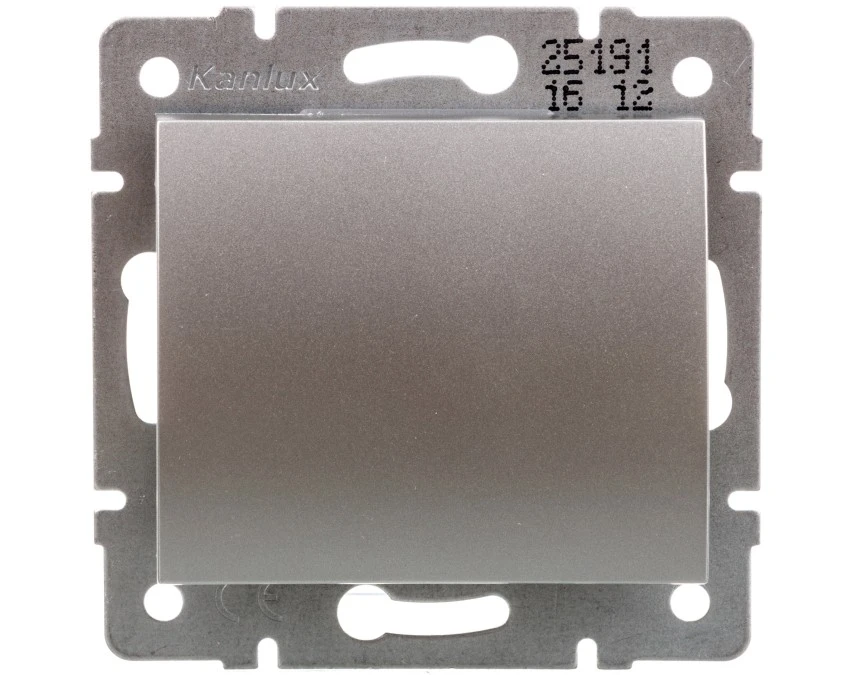 LOGI Łącznik schodowy śrubowy 10AX 250V srebrny 021050143 25191 - obrazek 1
