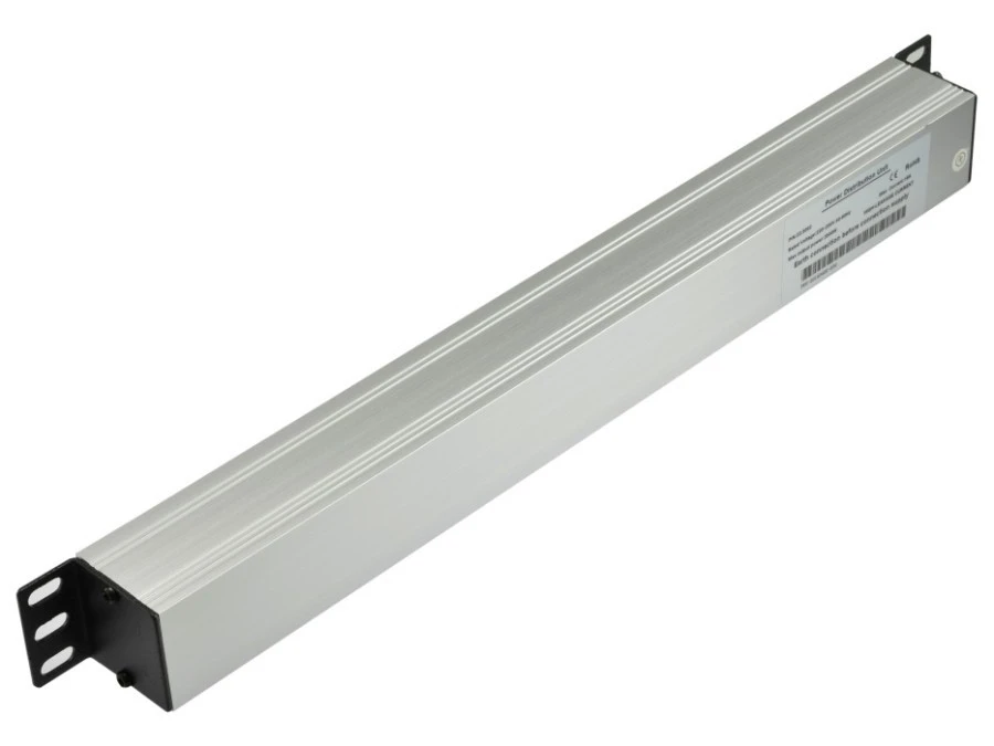 Listwa zasilająca RACK 19 1U 9 gniazd NEKU 1,8m - obrazek 2
