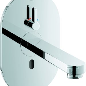 Bateria umywalkowa Eurosmart Cosmopolitan E elektroniczna ścienna bezdotykowa z mieszaczem do puszki podtynkowej 36315000 Bateria umywalkowa Eurosmart Cosmopolitan E elektroniczna ścienna bezdotykowa z mieszaczem do puszki podtynkowej 36315000