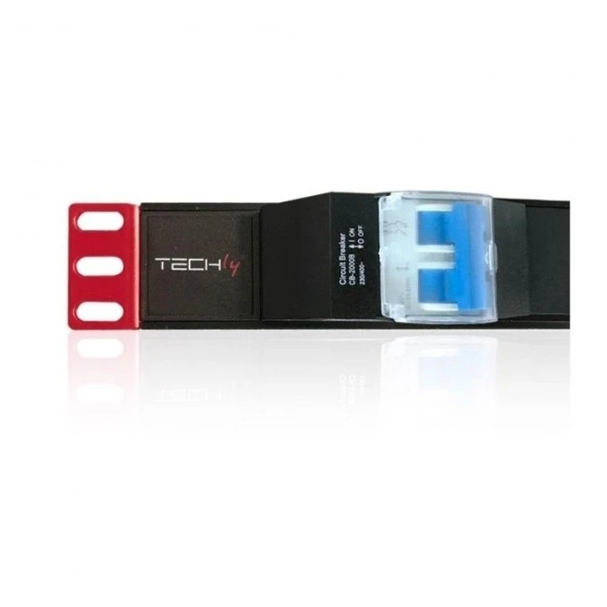 Listwa zasilająca Rack 19 1U 250V/16A 6X Schuko 3M I‑CASE STRIP‑61UD - obrazek 2