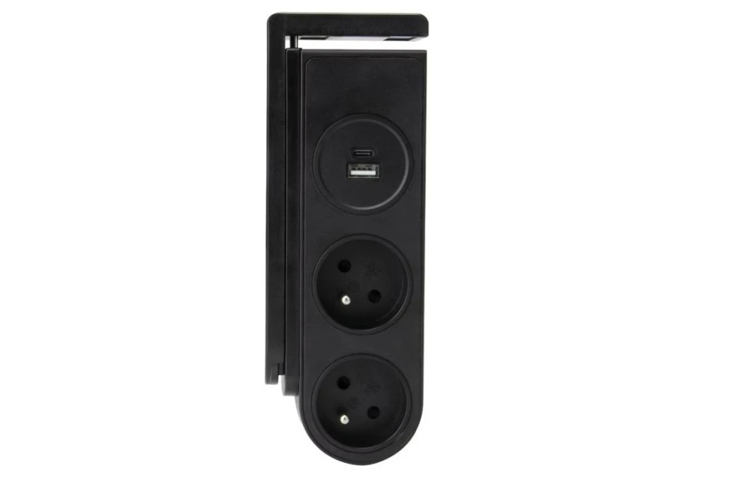 LISTWA ZASILAJĄCA Z ZACISKIEM MOCUJĄCYM 2 GNIAZDA + 2 USB - obrazek 2