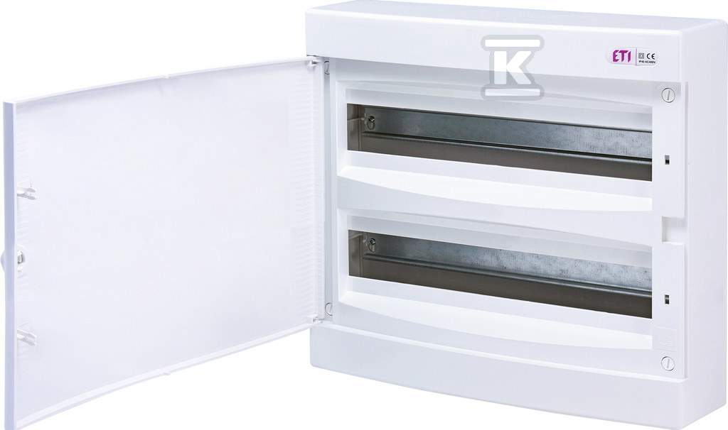 Rozdzielnica natynkowa 2x18 modułów IP40 drzwi białe ECT 2x18PO-s 001101086 - obrazek 1