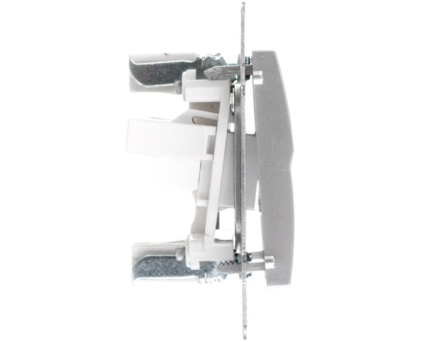 LOGI Gniazdo teleinformatyczne (RJ45 Cat 6+RJ11) Srebrny 25231 - obrazek 3